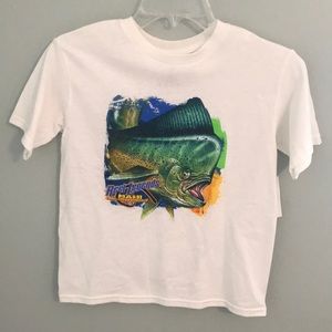 NWT! Reel Legends Boys white t-shirt